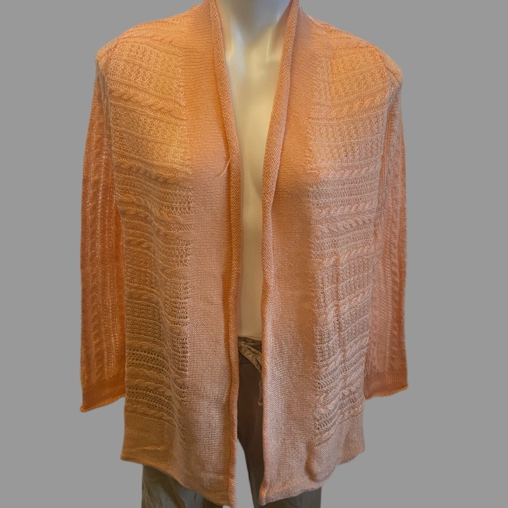 Sonoma NWT lightweight sweater nectar peach perfect for spring office - Picture 2 of 7